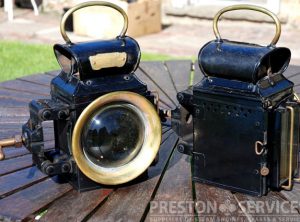 OLDFIELD ‘DEPENDENCE’ Traction Engine Lamps, Pair