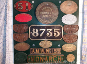 Original Steam Engine Name Plates (Various)