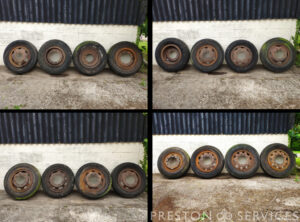 Selection of Pre-War Lorry Wheels and Tyres